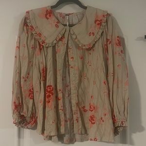 Free People Blushing Blossom Blouse